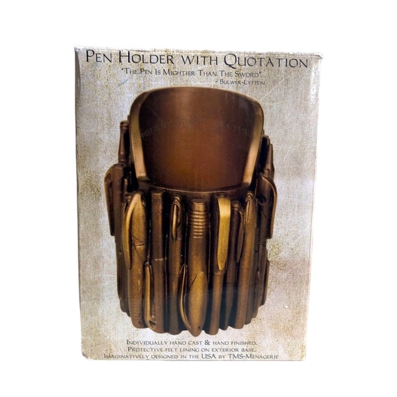 NWB TMS-Menagerie Pen Holder With Quotation - Picture 3 of 7